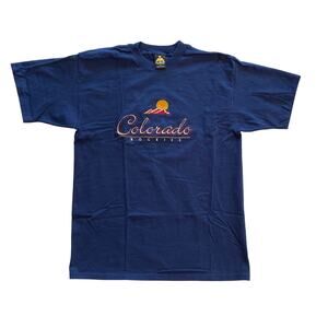 H.L. Miller : Vintage Colorado Rockies Sun Graphic Tee Single Stitch - USA : L